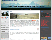 Tablet Screenshot of mountainbike-expedition-team.de